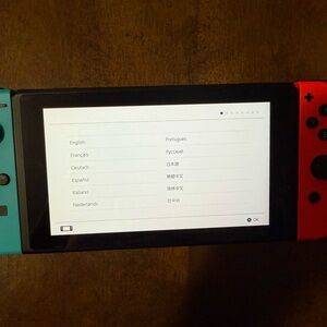 Nintendo Switch Console - Neon Red and Blue